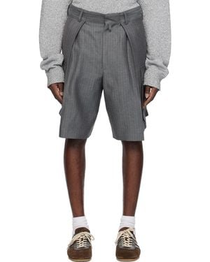 Dries Van Noten Pleated Shorts - Grey