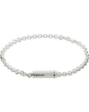 Le Gramme Cable 'Le 11G' Bracelet - Black