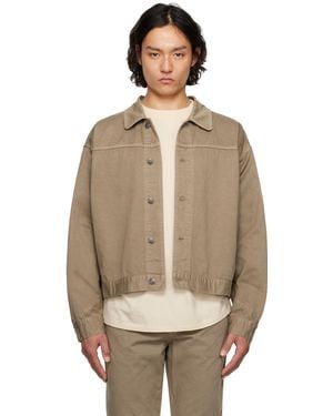 The Row Taupe Marcus Jacket - Natural