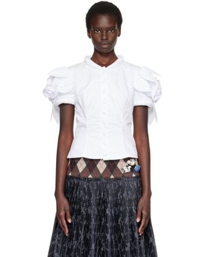 Chopova Lowena Bluestocking Blouse - White