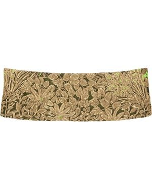 Dries Van Noten Jacquard Belt - Metallic