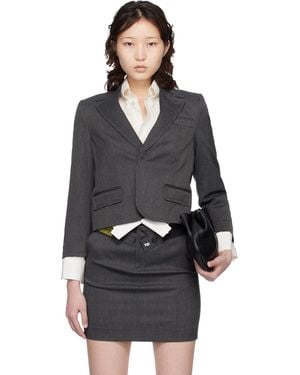 MM6 by Maison Margiela Tailoring Wool Blazer - Black