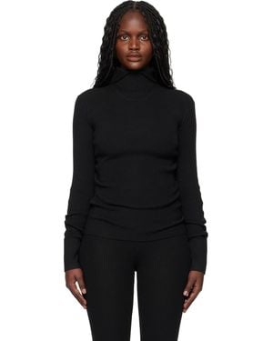 Fear Of God Holiday Rib Long Sleeve Hoodie - Black