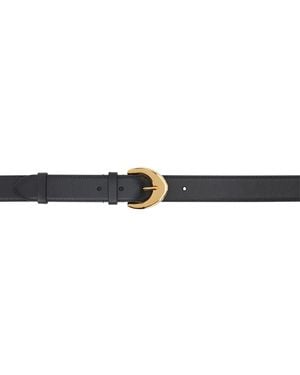 THE ROW ブライアンベルトブラック×ゴールド