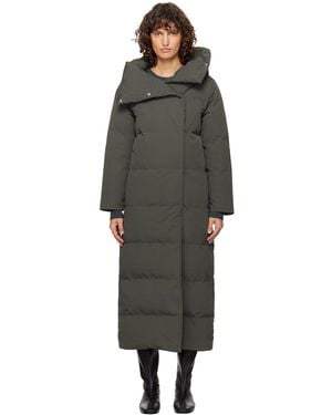 Paloma Wool Khaki Long Pruit Down Coat - Grey