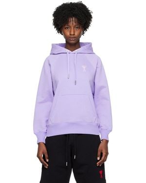 Ami Paris Ssense限定 パープル Ami De Cœur フーディ