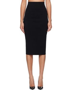 Victoria Beckham ブラック フィット ミディアムスカート