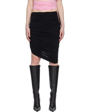 Magda Butrym Ruched Mini Skirt - Black