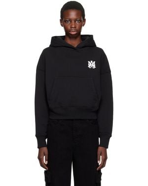 Amiri Coreコレクション ブラック Ma ロゴ フーディ