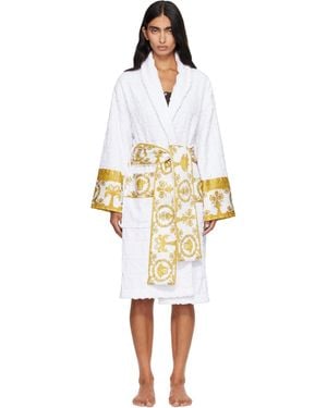 Versace 'I Heart Baroque' Bathrobe - White