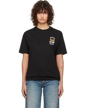 KENZO Verdyエディション ブラック Paris 刺繍 Tシャツ