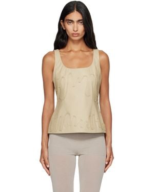 Paloma Wool Fil Leather Top - Natural