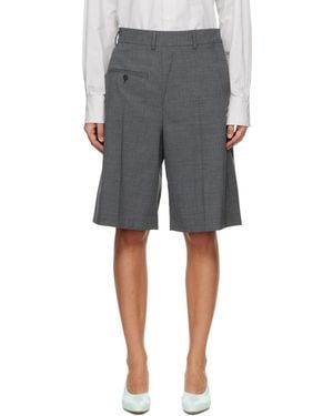MM6 by Maison Margiela Wool-Blend Tailored Shorts - Black