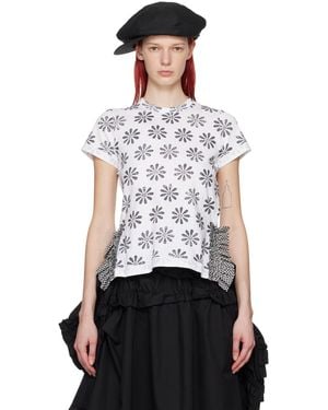 Tao Comme Des Garçons Floral T-Shirt - White