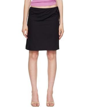Brooke Callahan Straight Midi Skirt - Black