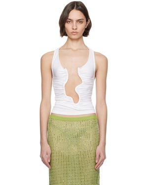 Christopher Esber ホワイト Salacia Ruched トップス