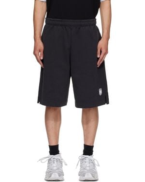 Vetements Polizei Molton Shorts - Black