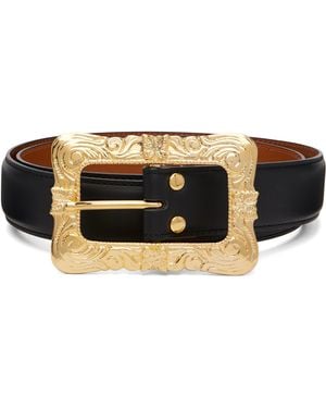 Needles Papillon Square Buckle Belt - Black