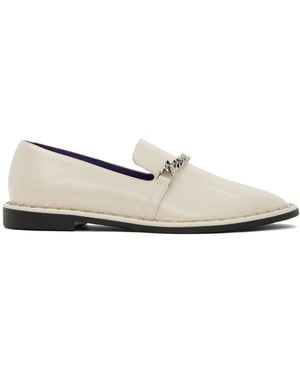 Stella McCartney Off-white Falabella Loafers - Black