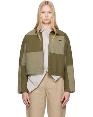 HOMMEGIRLS ベージュ Otw By Vansエディション リバーシブル ワークジャケット - グリーン