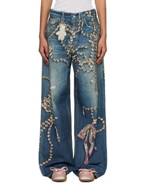 Acne Studios Trompe-L'Oeil 1981 Jeans - Blue
