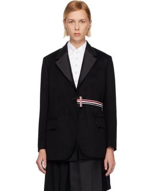 Thom Browne Cashmere Wool 2-In-1 Sport Blazer - Black