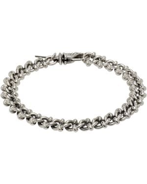 Emanuele Bicocchi Essential Knotted Chain Bracelet - Black