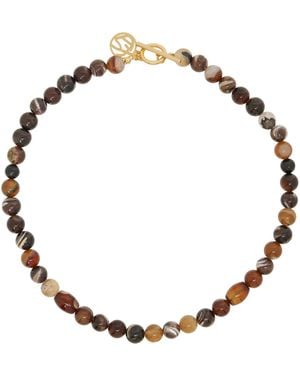 SOSHIOTSUKI Juzu Necklace - Brown