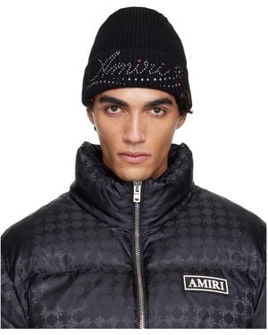 Amiri Stud Beanie - Black