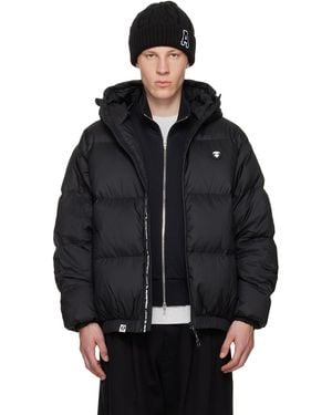 Aape By A Bathing Ape 'Aapenow' Moonface Down Jacket - Black