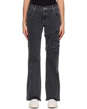 ★ANDERSSON BELL★ Deconstructed Dirty Wash Bootcut Jeans Deconstructed Dirty Wash Bootcut Jeans