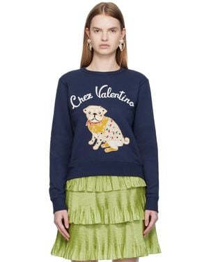 Valentino 'Le Chien De La Maison' Sweatshirt - Blue