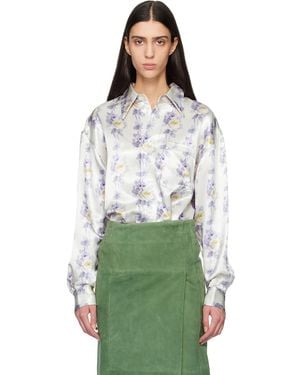 MERYLL ROGGE Off- Classic Shirt - Green