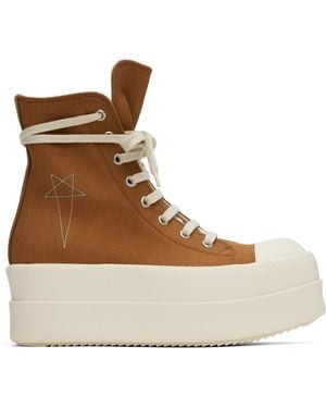 Rick Owens オレンジ Hollywood Double Bumper Sneaks スニーカー - ブラウン