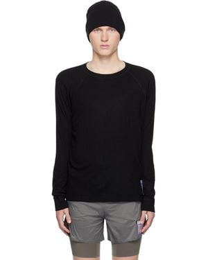 Satisfy Cloudmerino Waffle Base Layer T-Shirt - Black