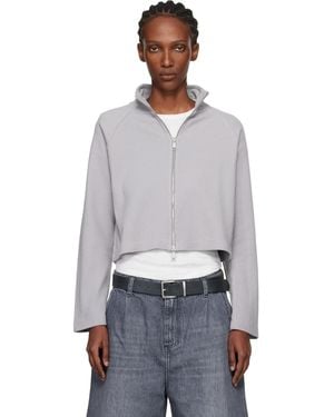 mfpen Cropped Leisure Zip Up Track Jacket - Black