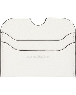 Acne Studios Leather Card Holder - White