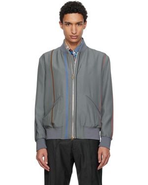 Paul Smith Regular Fit Bomber Jacket - Gray