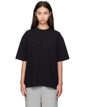 Acne Studios Logo T-Shirt - Black