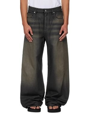 Alexander Wang Leather Look Relaxed Jeans - Black