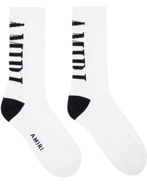 Amiri Vertical Core Socks - White