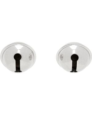 Acne Studios Bell-Shaped Metal Earrings - Black