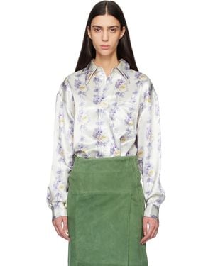 MERYLL ROGGE Off- Classic Shirt - Green