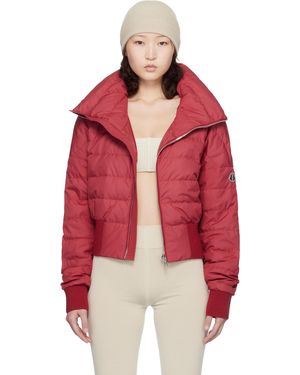 Rick Owens Moncler + Cropped Down Jacket - Red