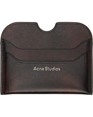 Acne Studios Leather Card Holder - Black