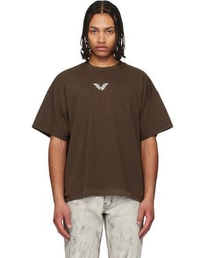 ALEXANDER DIGENOVA Logo Inside Out T-Shirt - Brown