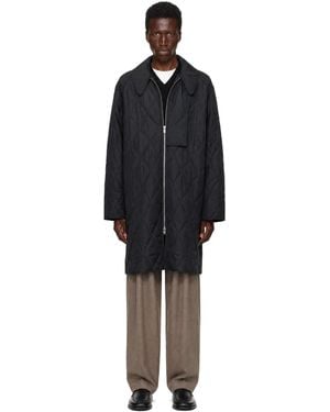 Ganni Ripstop Quilt Coat - Black