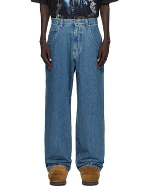 Vetements Hip-Hop Jeans - Blue