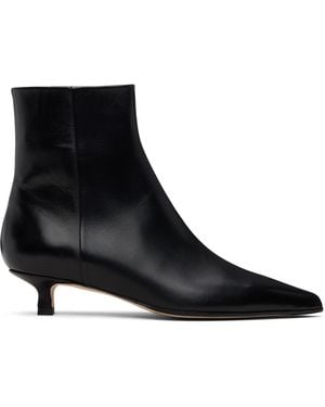 Aeyde Sofie Leather Ankle Boots - Black