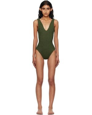 Hunza G Khaki Sadie Swimsuit - Black